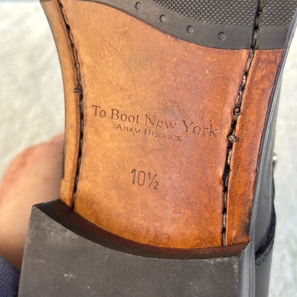 To Boot New York EUC Hammill Black Calf Double Monk Strap 10.5 Leather Lux Men - Picture 7 of 8